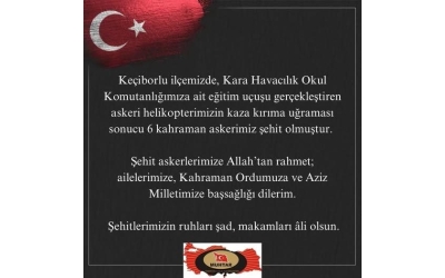 Şehitlerimizin ruhları şad, makamları âli olsun.
