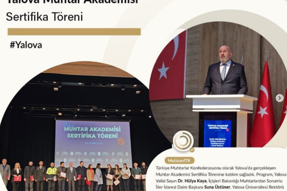Muhtar Akademisi Sertifika Töreni